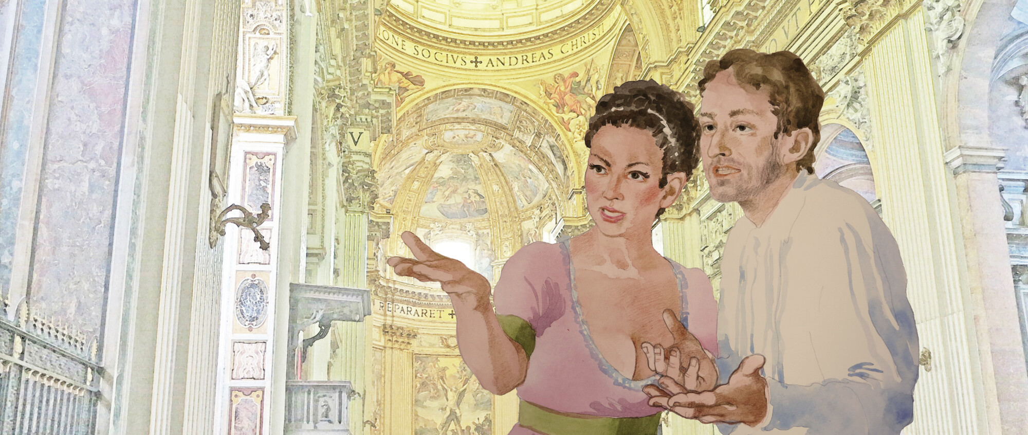 Kristīnes Jurjānes zīmējums operai «Toska», Dž. Pučīni, Staatsoper im Schiller theater, Berlīne, Vācija, 2014