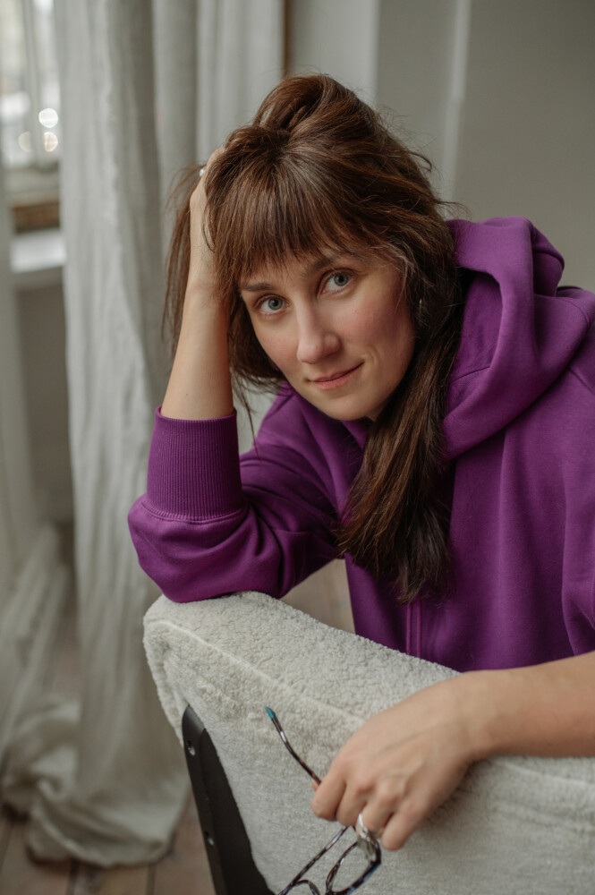 Rasa Bugavičute-Pēce: «Es varu godīgi sacīt, ka man ļoti daudz reižu ir vienkārši bijis bail pateikt. Jo man liekas, ka man tajā brīdī atbildēs – nu tad čau, paldies, vari iet.» Foto – Agneta Jonele